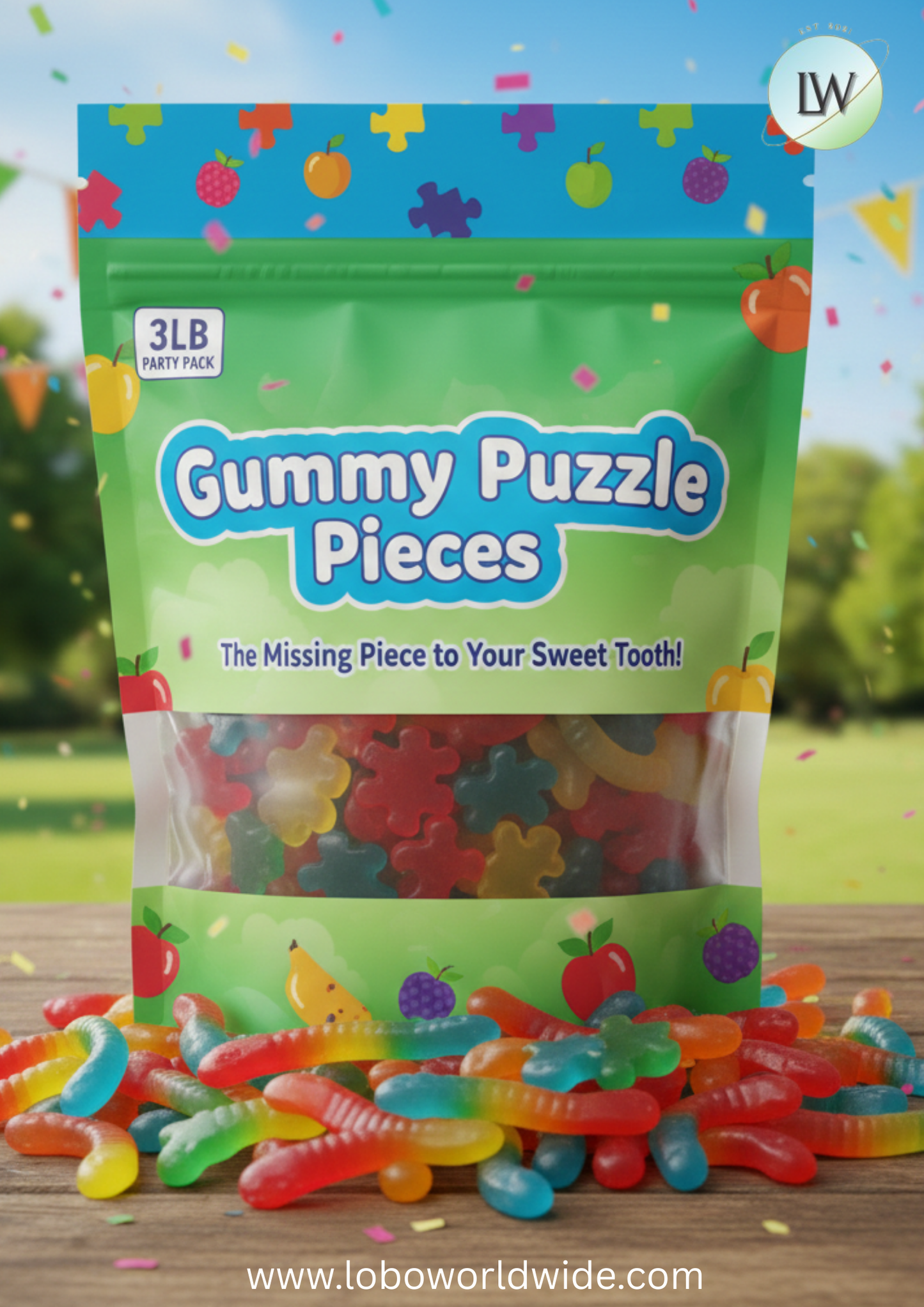 Gummy Puzzle Pieces(Various Sizes)