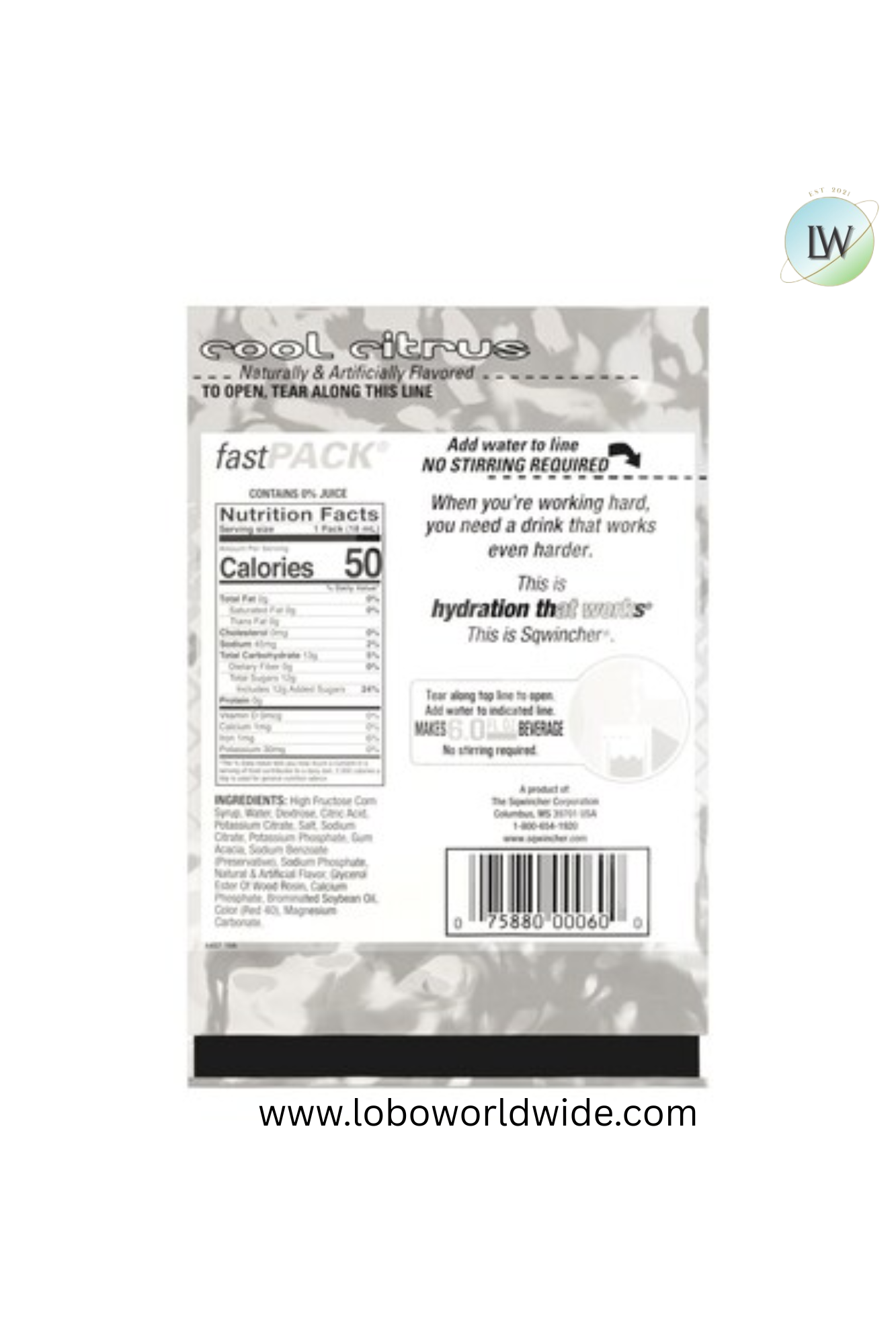 Sqwincher Sports Drink Liquid Concentrate 0.6 oz.,Pk50(Various Flavours)