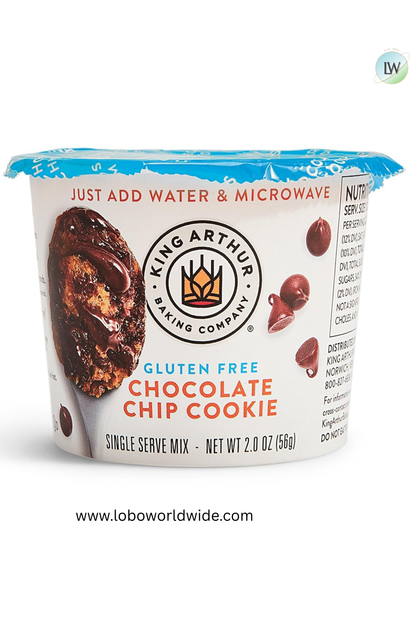 King Arthur Flour Gluten-Free Single Serve Chocolate Chip Cookie Mix, 2 Oz (Pack of 12)
