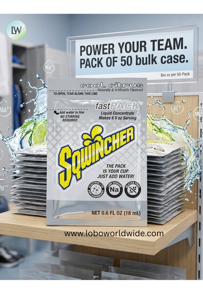 Sqwincher Sports Drink Liquid Concentrate 0.6 oz.,Pk50(Various Flavours)