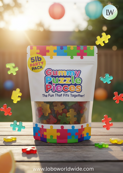 Gummy Puzzle Pieces(Various Sizes)