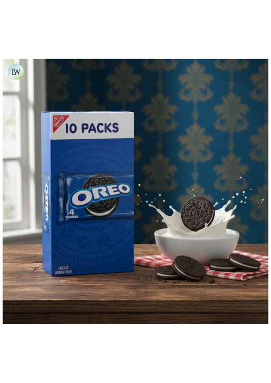 OREO Chocolate Sandwich Cookies, 10 Snack Packs (4 Cookies Per Pack)