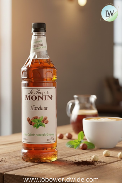 Monin Zero Calorie Natural Flavoring Syrup 1 Liter(Various Flavours)