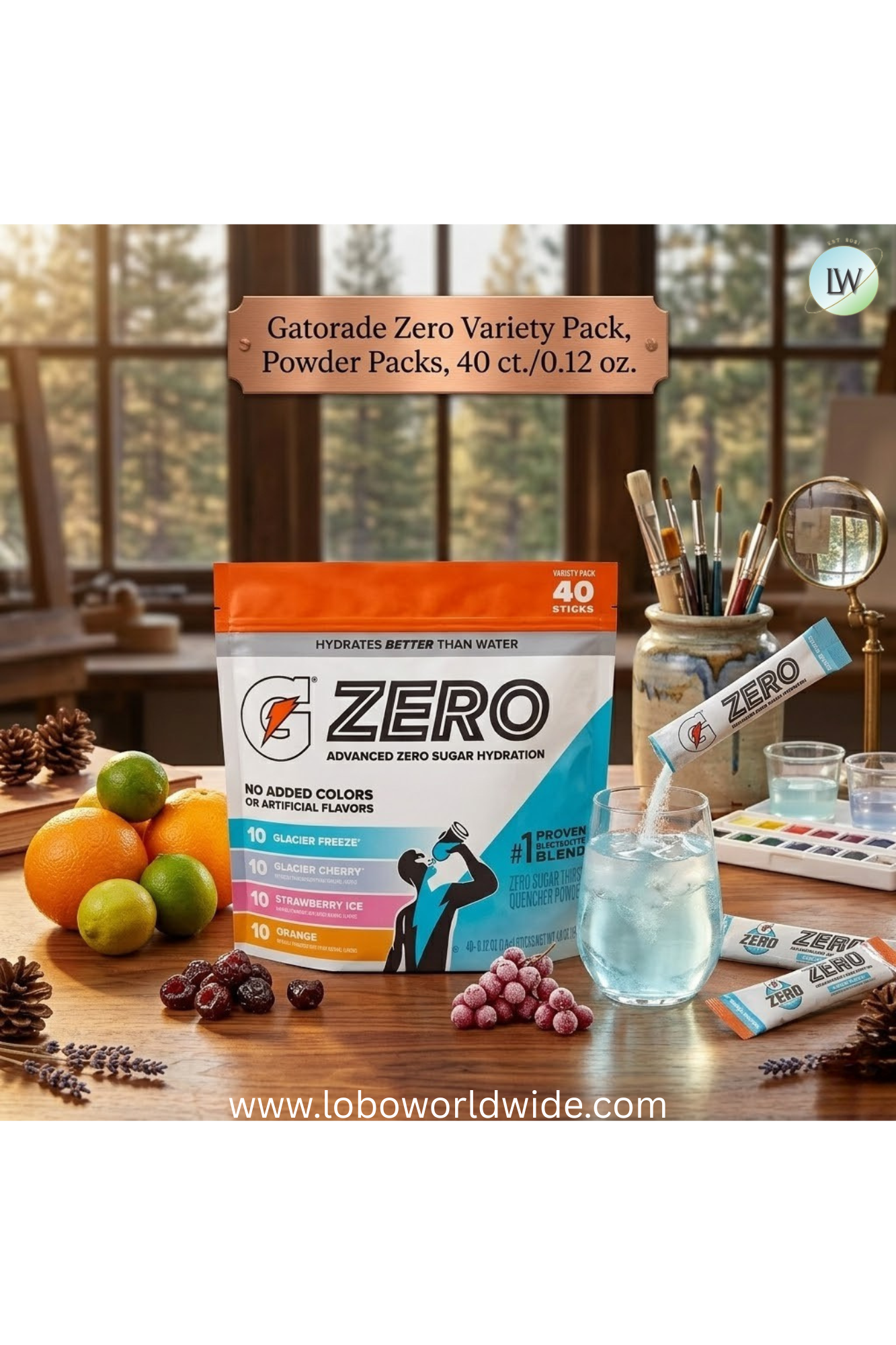 Gatorade G Zero Powder Variety Pack 40 pk