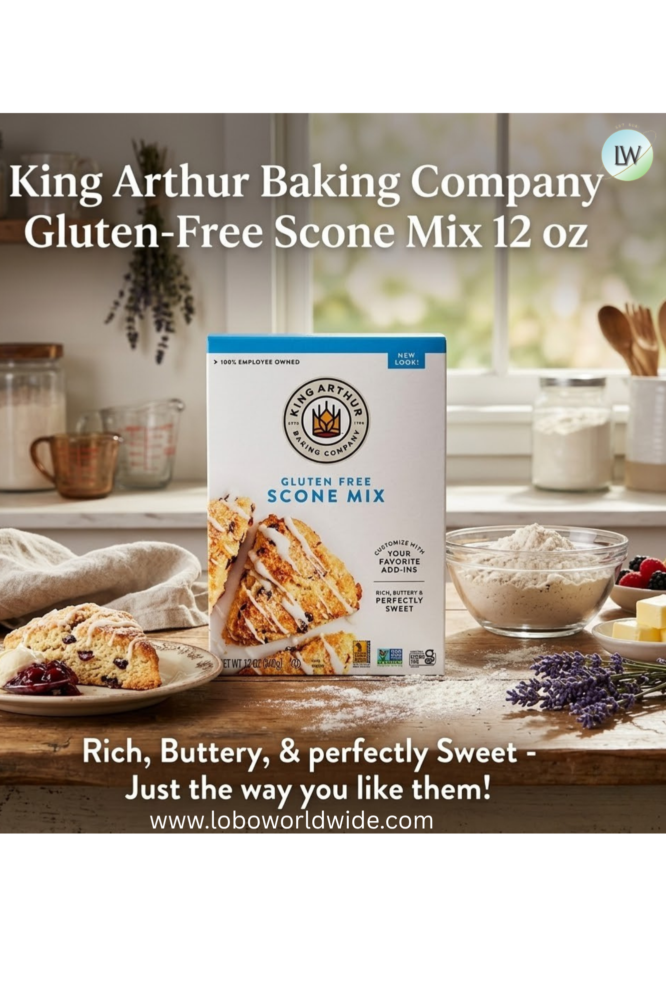 King Arthur Baking Company Gluten-Free Scone Mix 12 oz