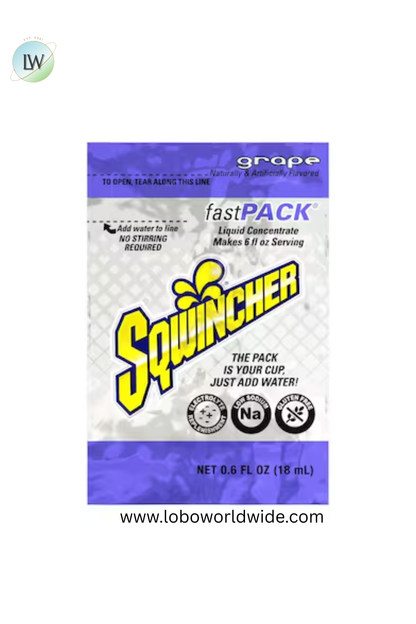 Sqwincher Sports Drink Liquid Concentrate 0.6 oz.,Pk50(Various Flavours)
