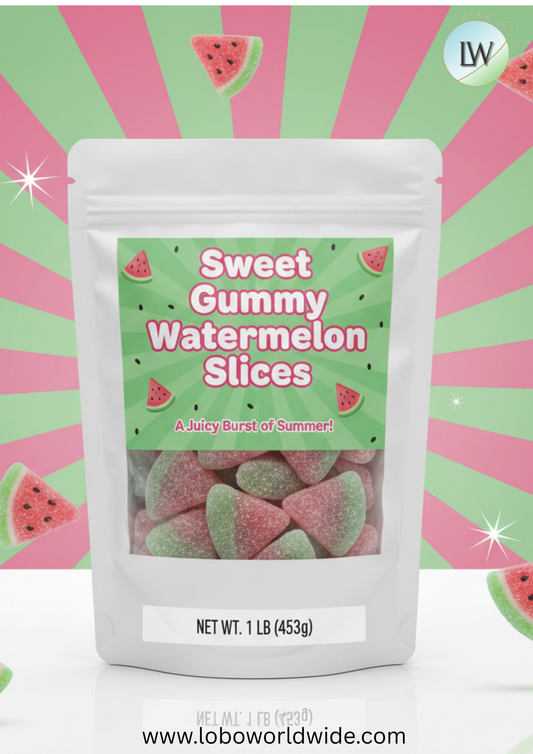 Sweet Gummy Watermelon Slices(Various Sizes)