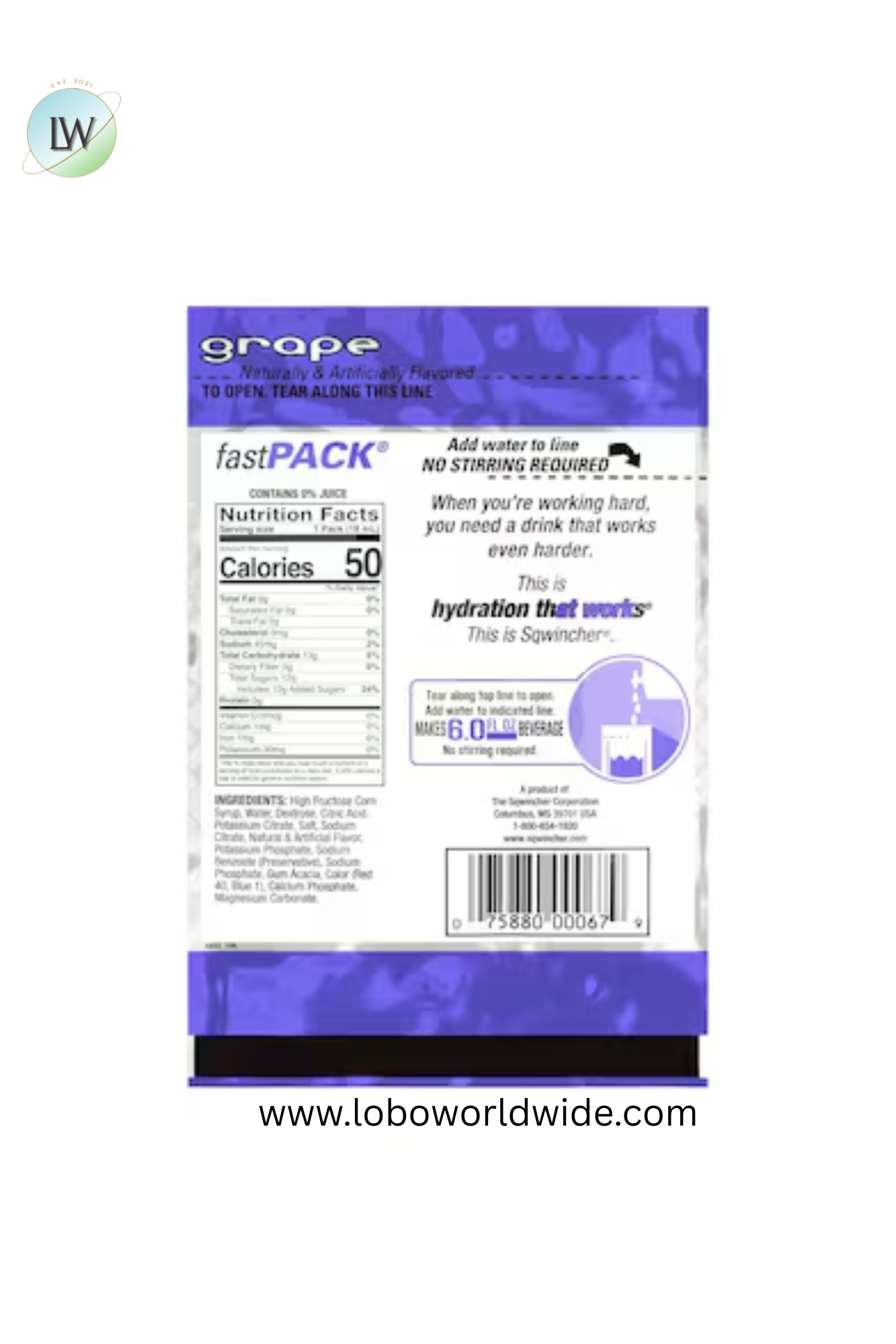 Sqwincher Sports Drink Liquid Concentrate 0.6 oz.,Pk50(Various Flavours)