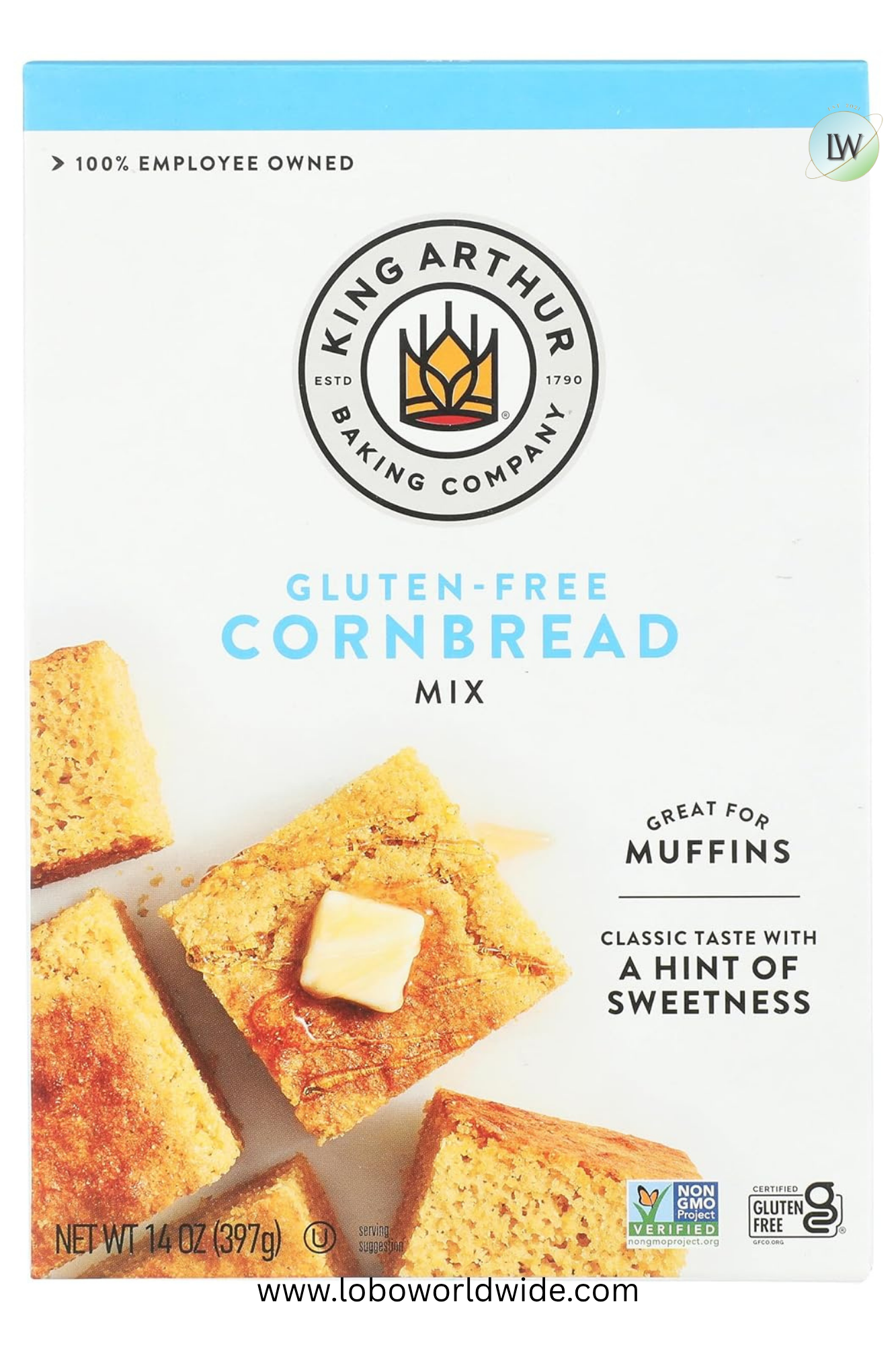 King Arthur Flour, Gluten-Free Cornbread Mix, Gluten Free 14oz