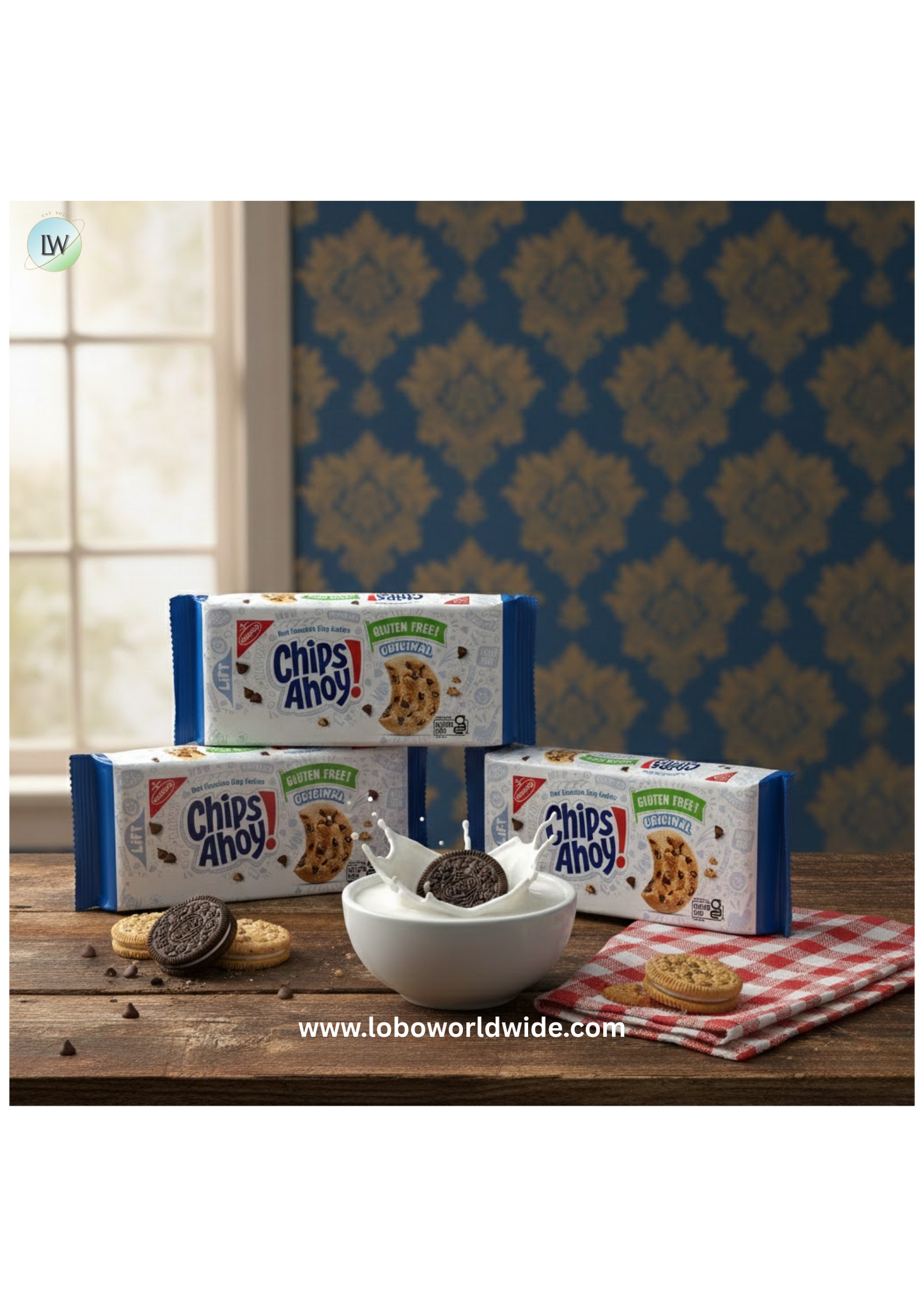 (3 pack) CHIPS AHOY! Original Crunchy Gluten Free Chocolate Chip Cookies, 9.31 oz