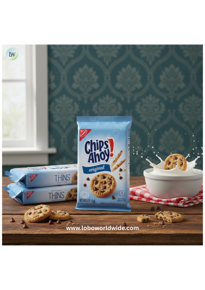 (3 pack) CHIPS AHOY! Thins Original Chocolate Chip Cookies, 7 oz