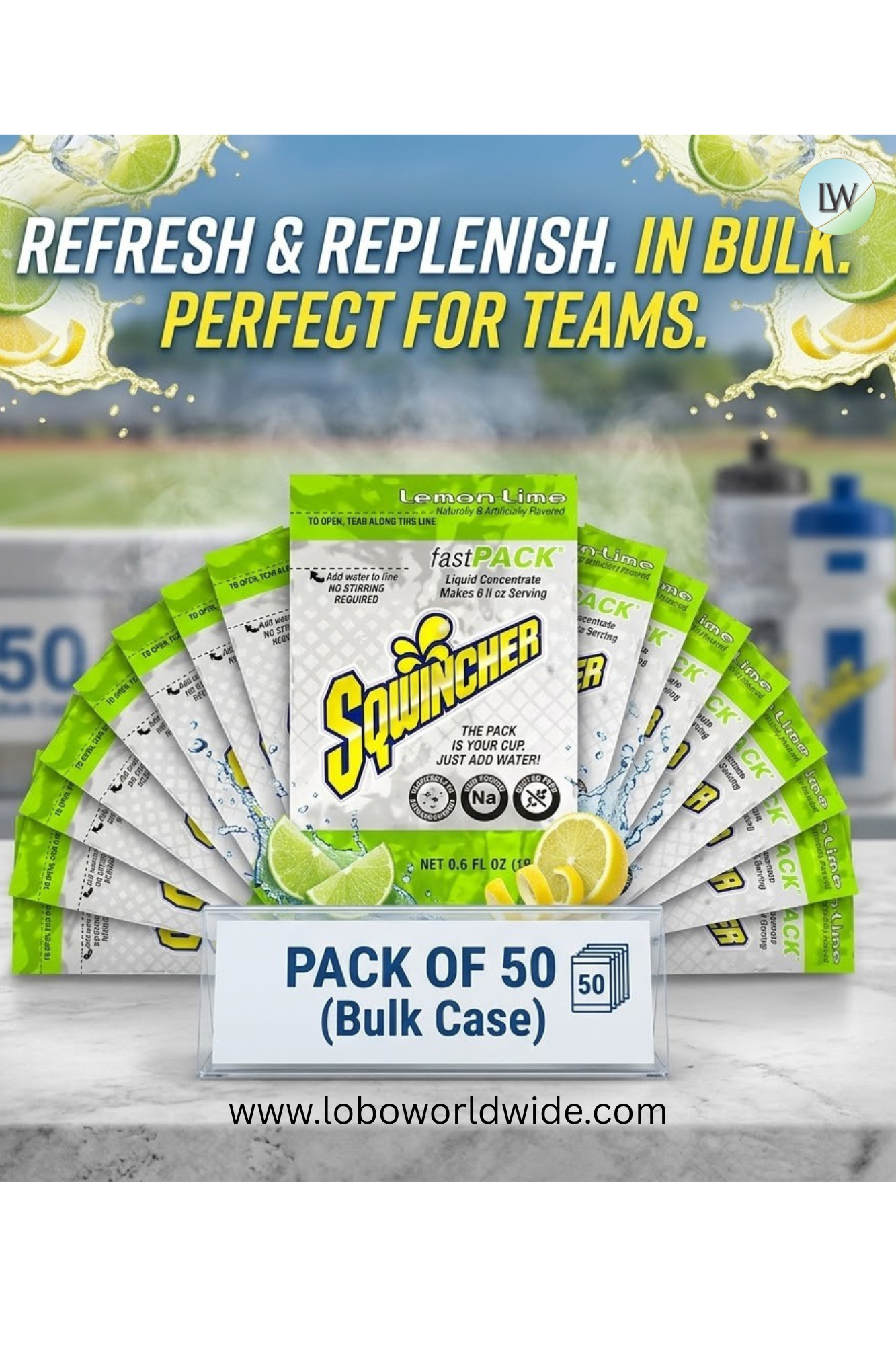 Sqwincher Sports Drink Liquid Concentrate 0.6 oz.,Pk50(Various Flavours)