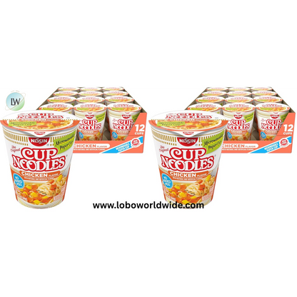 Nissin Cup Noodles Ramen Noodle Soup, Chicken, Microwaveable Paper Cup, 2.25 Ounce (Pack of 24)