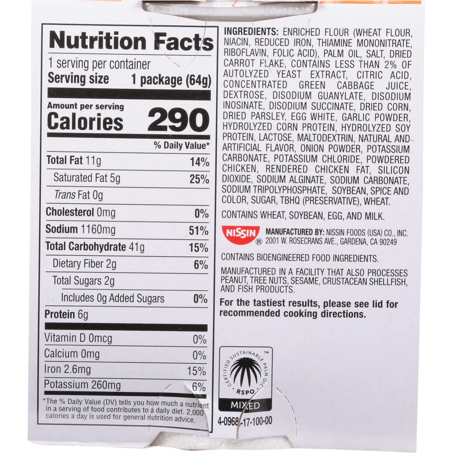 Nissin Cup Noodles Ramen Noodle Soup, Chicken, Microwaveable Paper Cup, 2.25 Ounce (Pack of 24)