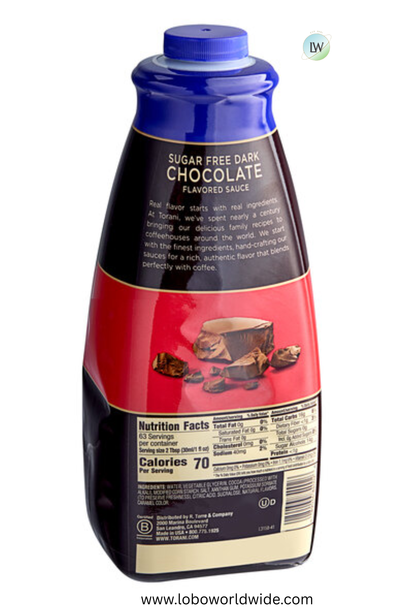 Torani Flavoring Sauce 64 fl. oz. - 4/Case