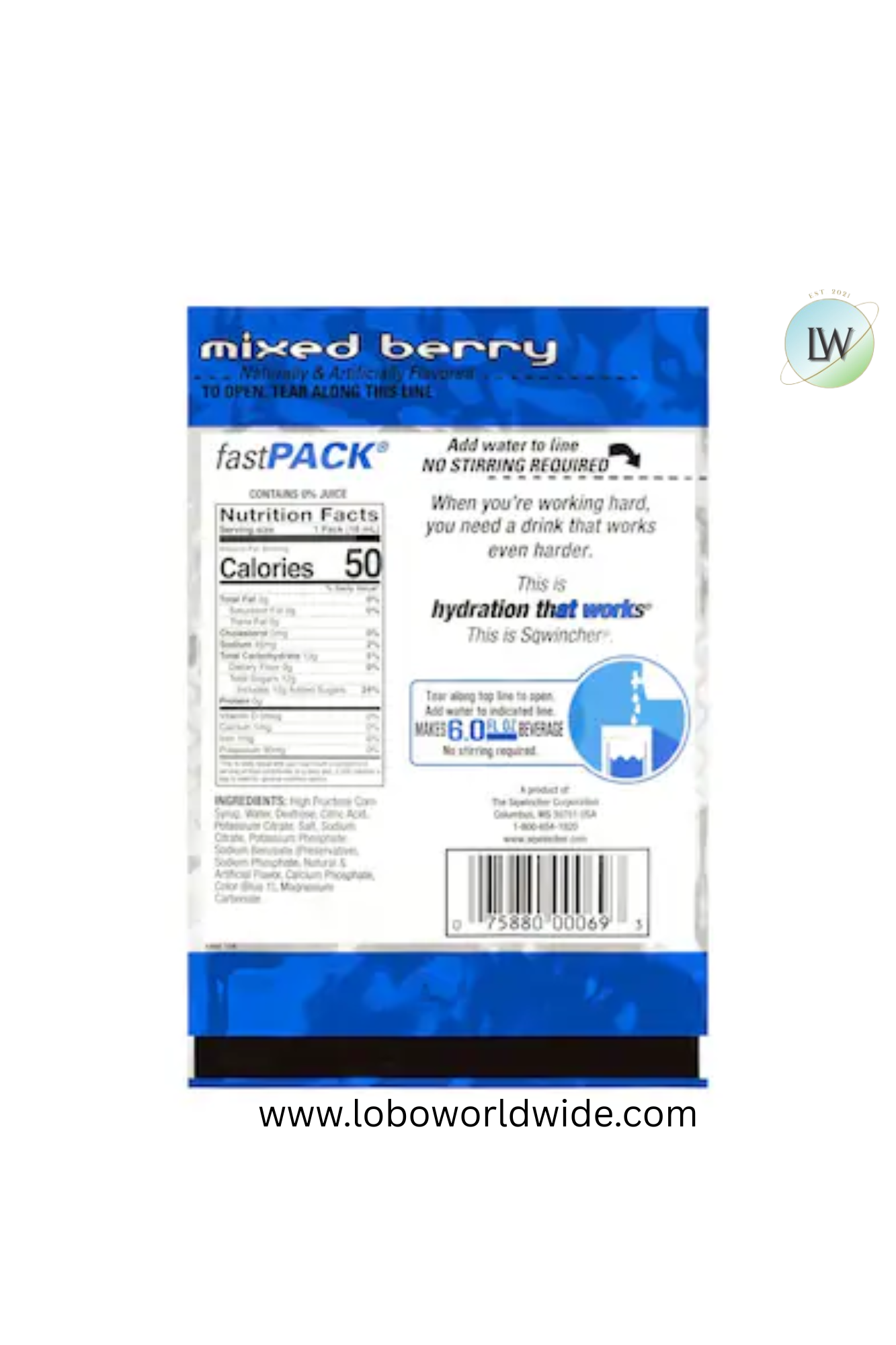 Sqwincher Sports Drink Liquid Concentrate 0.6 oz.,Pk50(Various Flavours)