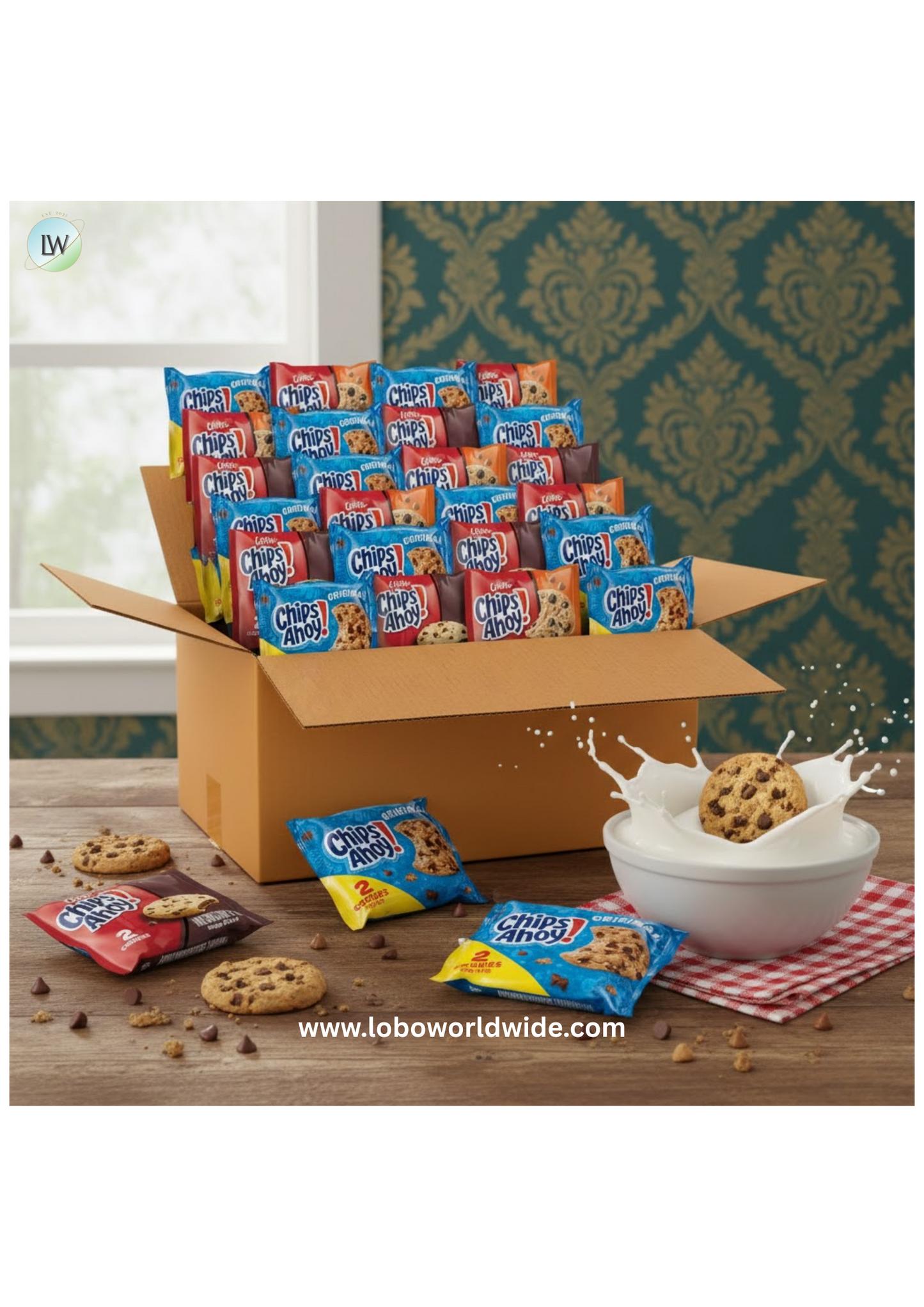CHIPS AHOY! Cookie Variety Pack, 3 Flavors, 50 Snack Packs (2 Cookies Per Pack)