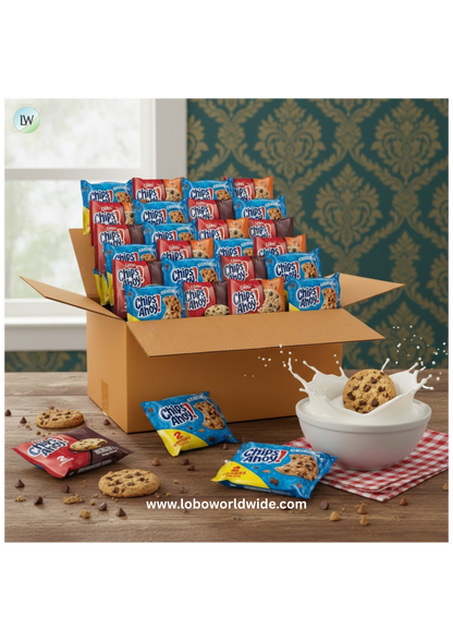 CHIPS AHOY! Cookie Variety Pack, 3 Flavors, 50 Snack Packs (2 Cookies Per Pack)