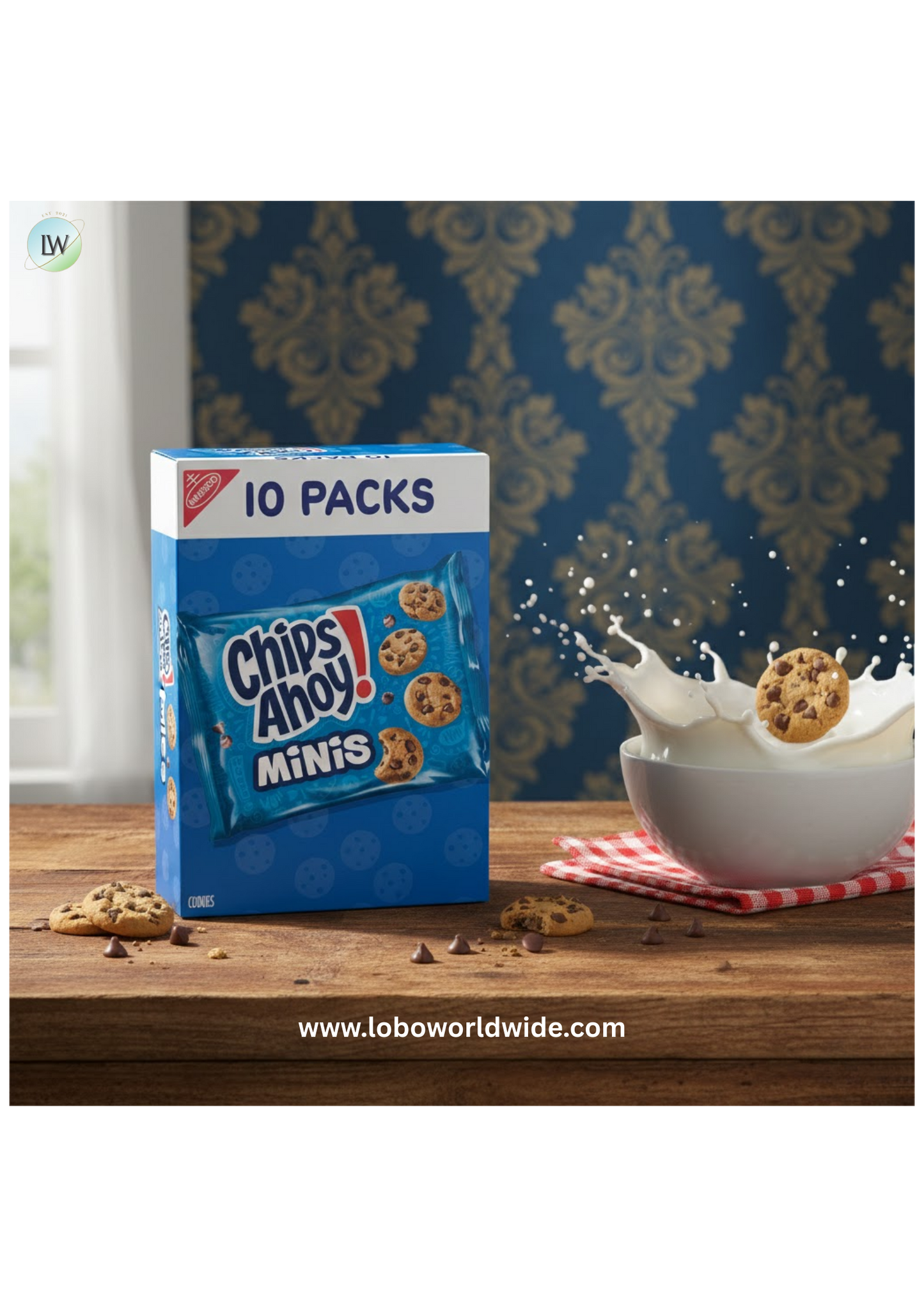 CHIPS AHOY! Mini Original Chocolate Chip Cookies, 10 Snack Packs