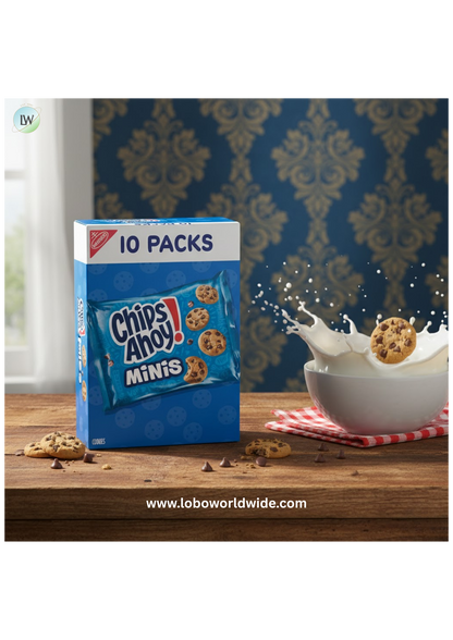 CHIPS AHOY! Mini Original Chocolate Chip Cookies, 10 Snack Packs