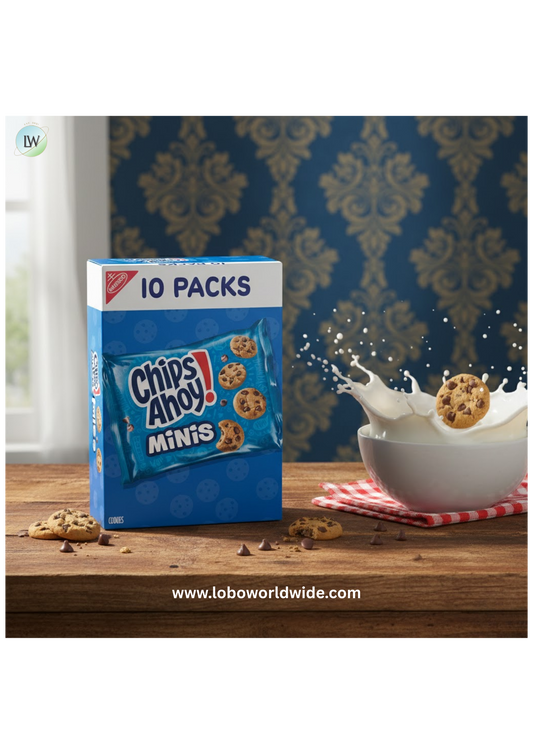 CHIPS AHOY! Mini Original Chocolate Chip Cookies, 10 Snack Packs