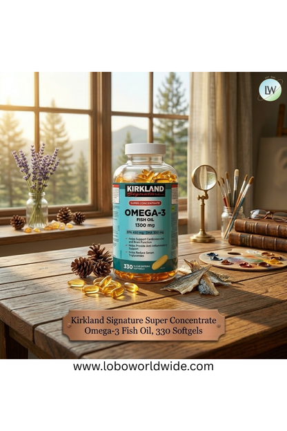 Kirkland Signature Super Concentrate Omega-3 Fish Oil 330 Softgels