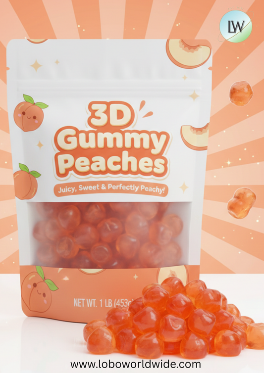 3D Gummy Peaches(Various Sizes)