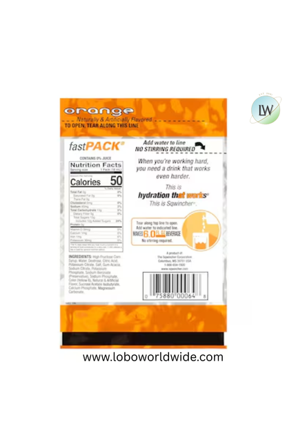 Sqwincher Sports Drink Liquid Concentrate 0.6 oz.,Pk50(Various Flavours)