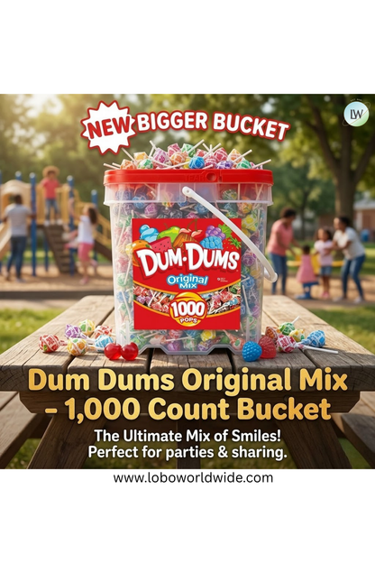 Dum Dums Original Mix - 1,000 Count Bucket