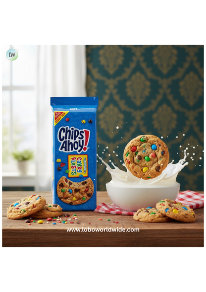 CHIPS AHOY! Candy Blasts Chocolate Chip Cookies, Family Size, 18.9 oz