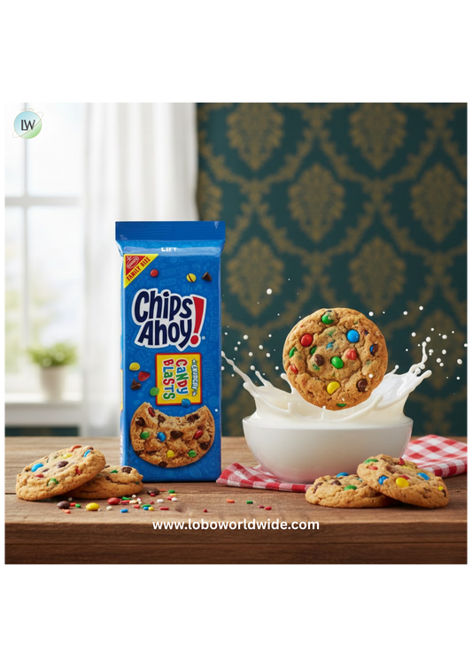 CHIPS AHOY! Candy Blasts Chocolate Chip Cookies, Family Size, 18.9 oz