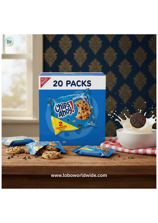CHIPS AHOY! Original Chocolate Chip Cookies, 20 Snack Packs (2 Cookies Per Pack)