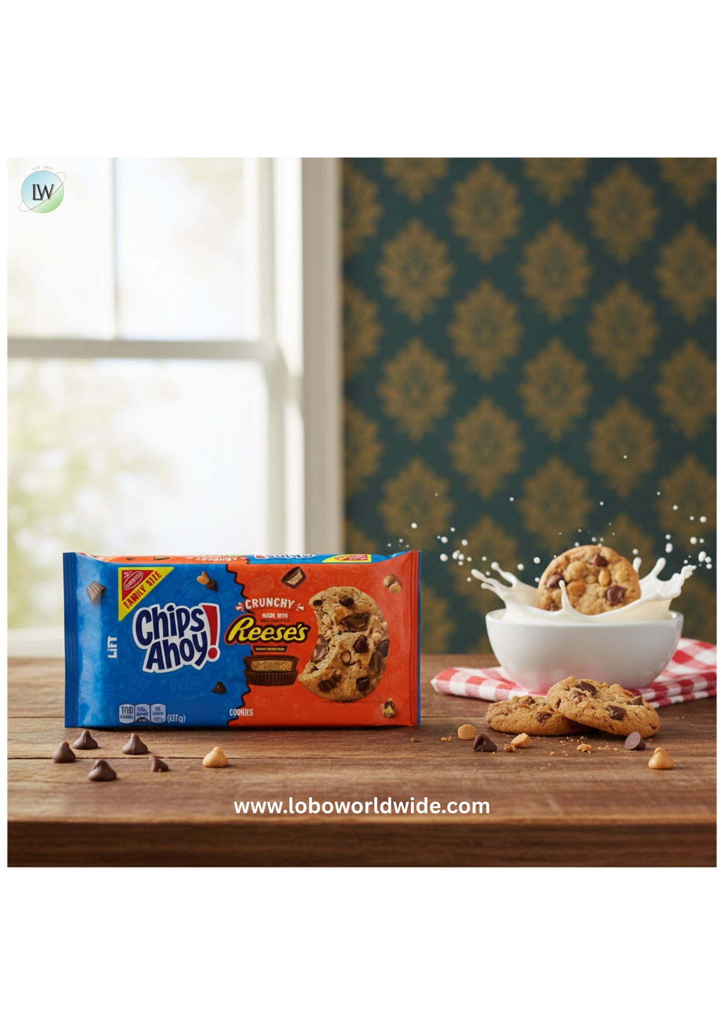 CHIPS AHOY! Cookies with ReeseÕs Peanut Butter Cups, Family Size, 14.25 oz