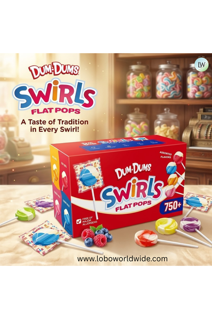 Dum Dums Swirls Flat Pops