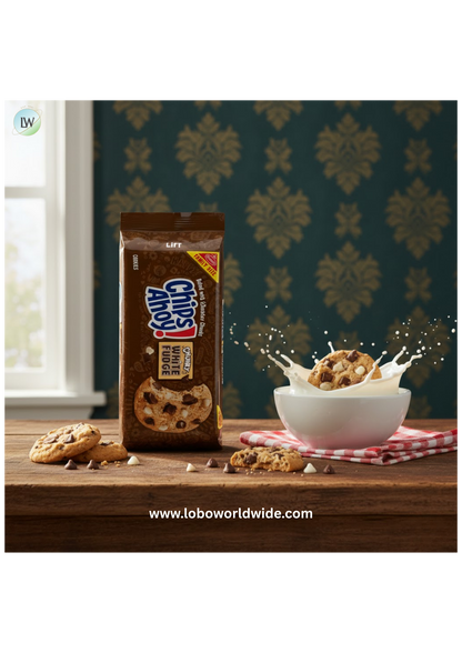 CHIPS AHOY! Chunky White Fudge Chocolate Chunk Cookies, Family Size, 18 oz