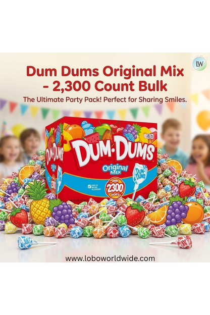 Dum Dums Original Mix - 2,300 Count Bulk