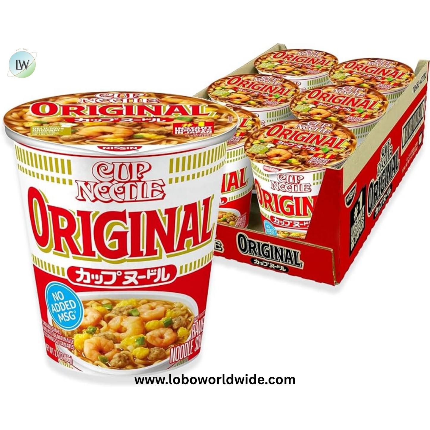 Nissin Original Noodles Cup, 2.4 Ounce -- 6 per case