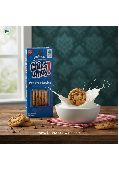 CHIPS AHOY! Fresh Stacks Chewy Chocolate Chip Cookies, Travel Snacks, 8.66 oz (4 Multi Snack Packs)