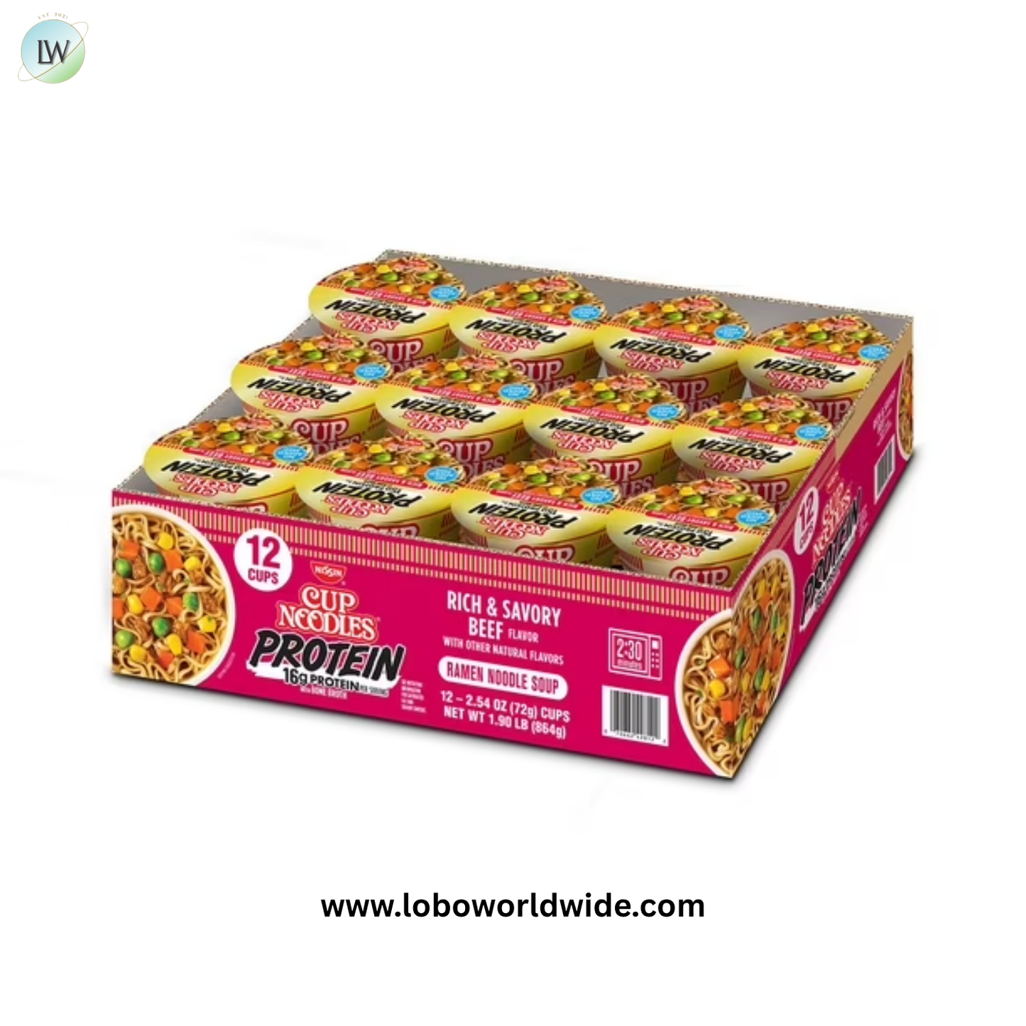 Cup Noodles Protein, 2.54 oz., 12 pk.