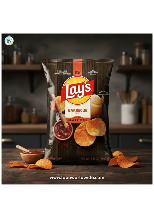 Lay's Barbecue Flavored Potato Chips 7.75 Ounce Bag