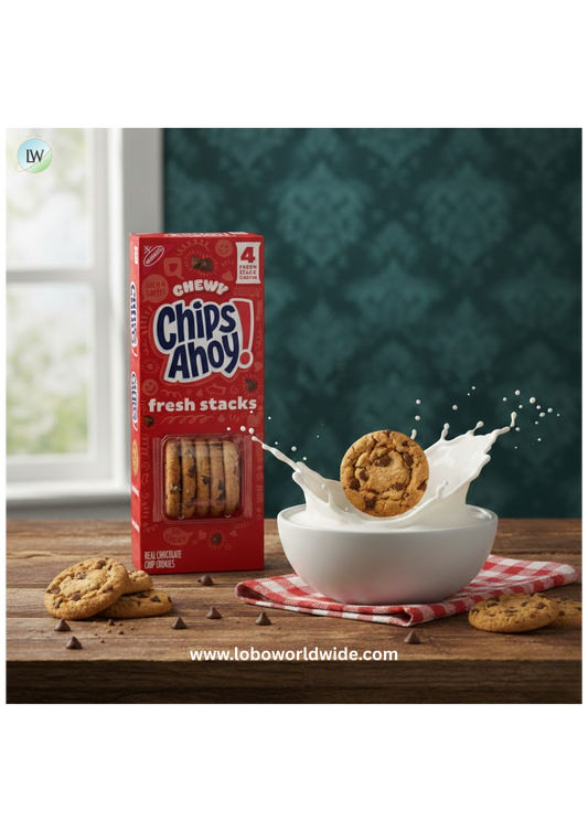 CHIPS AHOY! Fresh Stacks Chewy Chocolate Chip Cookies, Travel Snacks, 8.66 oz (4 Multi Snack Packs)