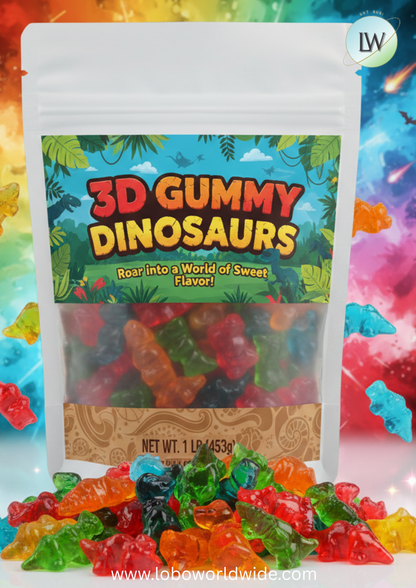 3D Gummy Dinosaurs(Various Sizes)