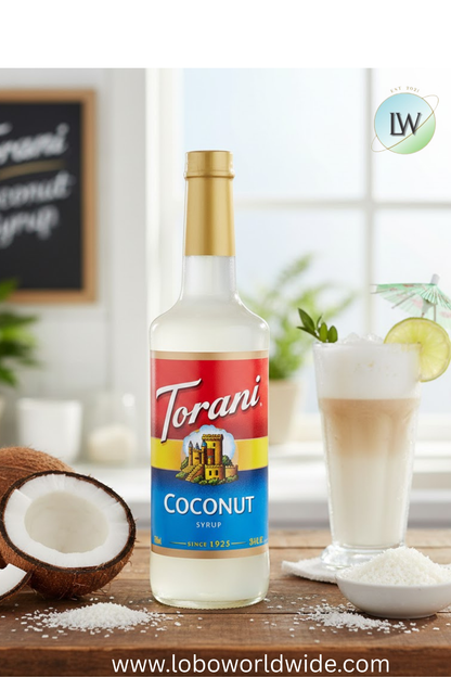 Torani Flavoring / Fruit Syrup 750 mL Glass Bottle-12/Case (Various flavors)