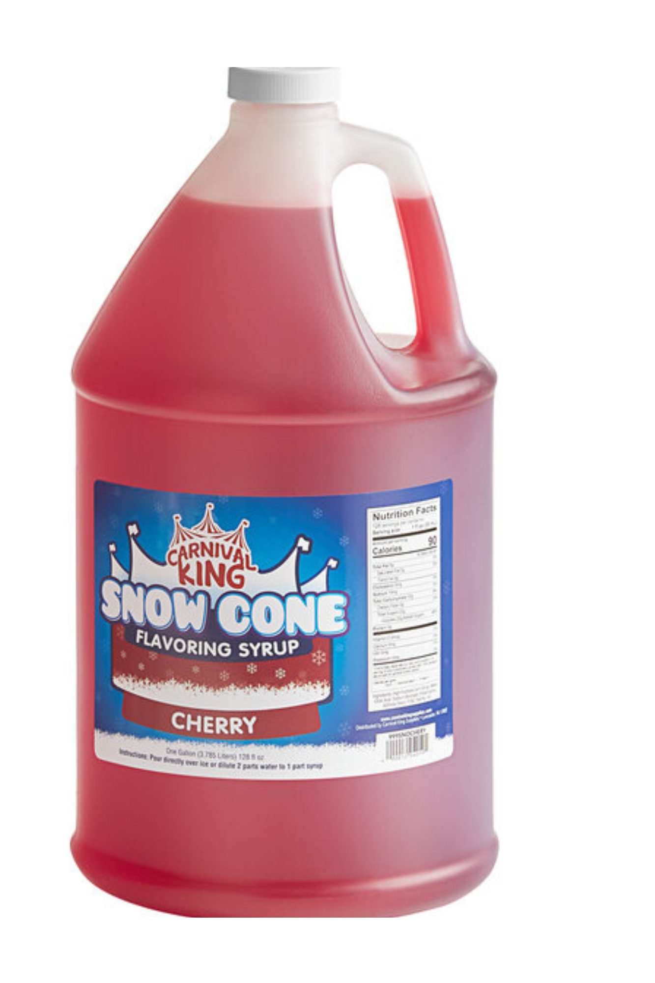 Carnival King 1 Gallon Cone Syrup- 4/Case (Various Flavours)