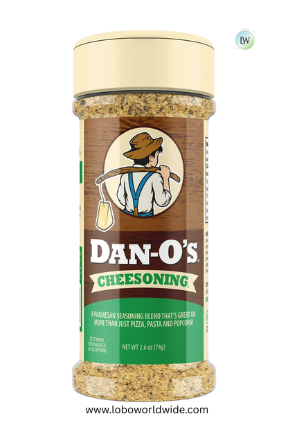 Dan-O's Cheesoning Seasoning - All-Purpose - Parmesan, Italian, Pasta Seasoning - Small bottle (2.6 oz)