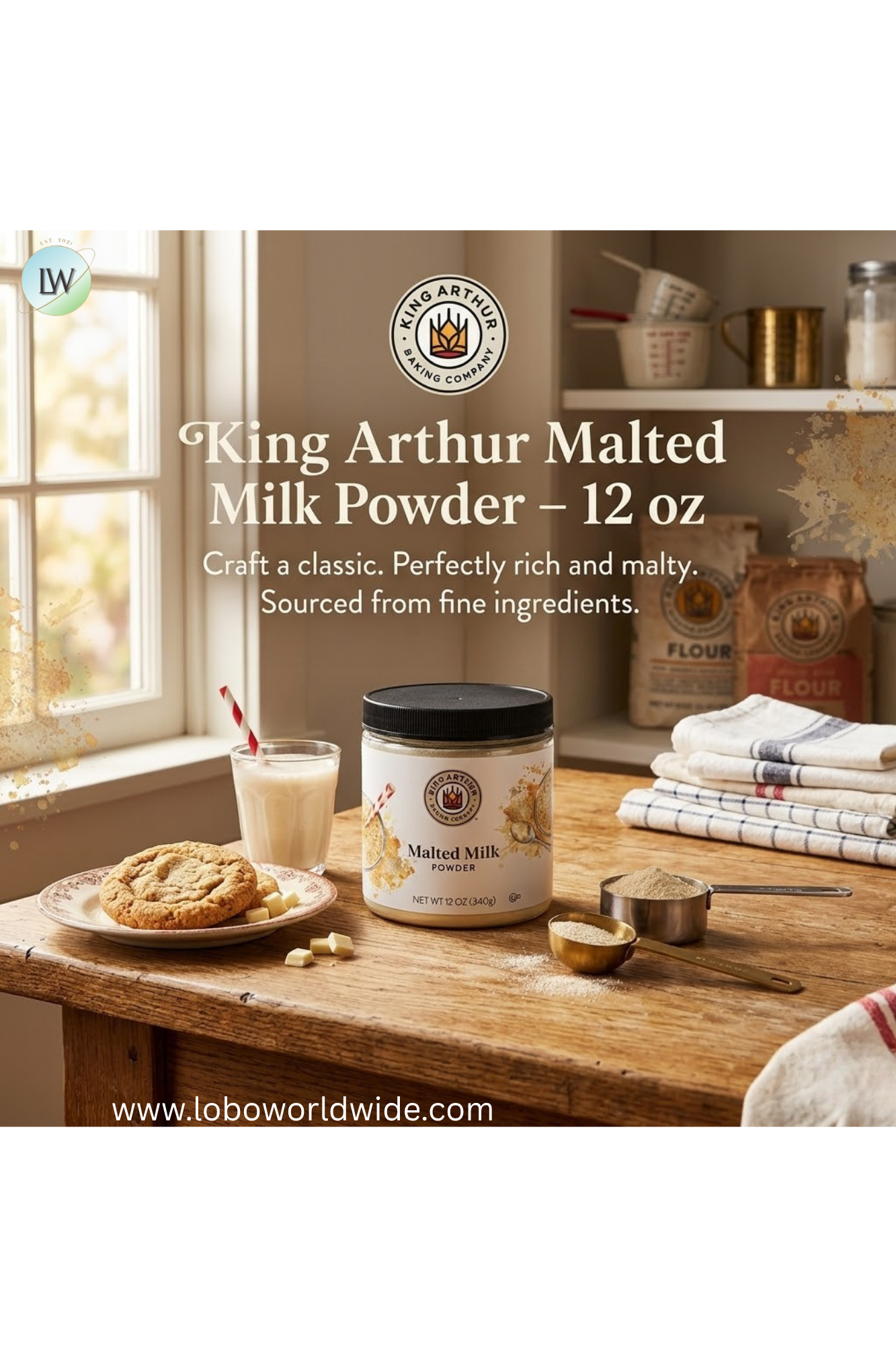 King Arthur Malted Milk Powder 12oz