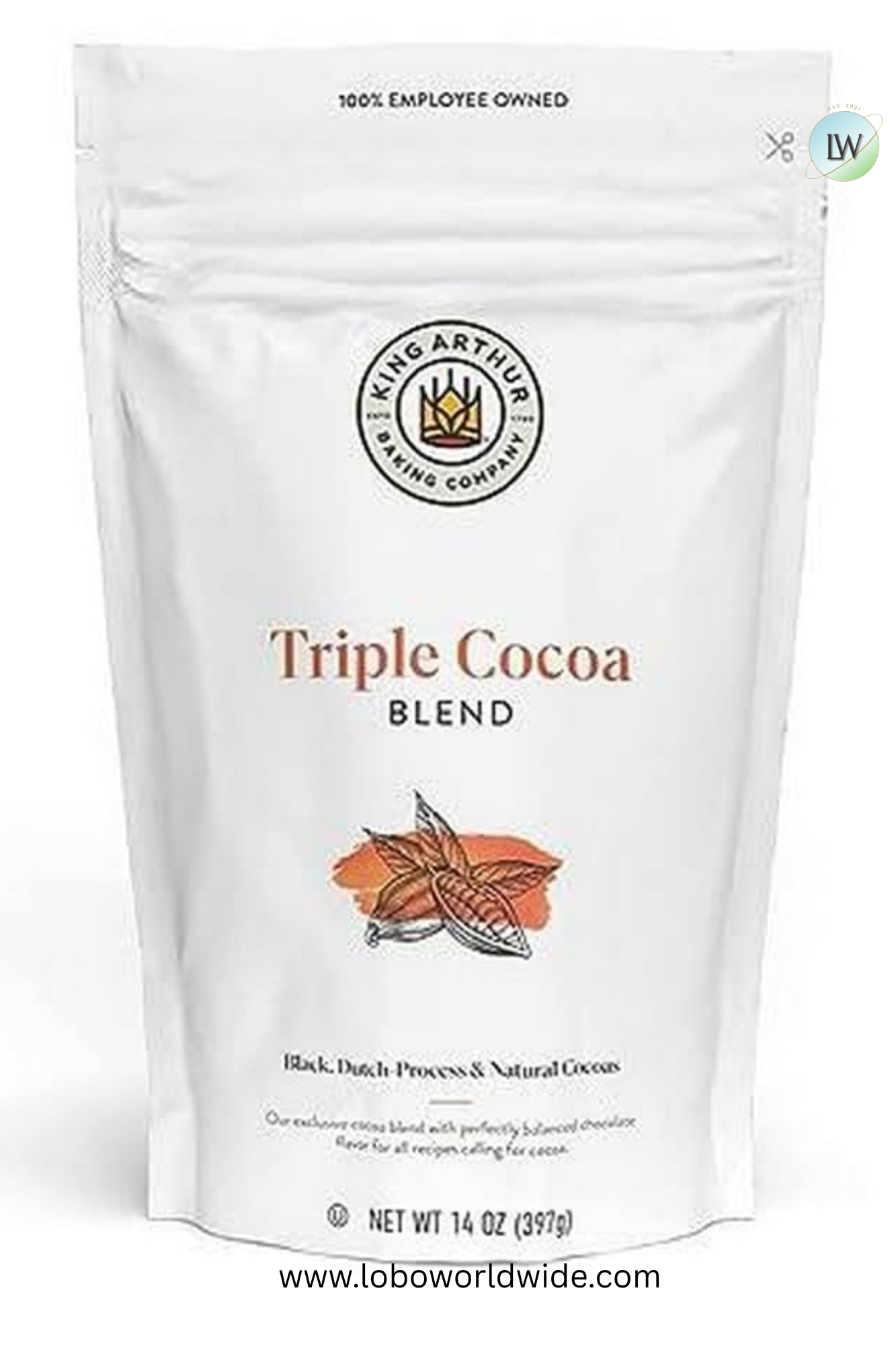 King Arthur Triple Cocoa Powder Blend 14oz