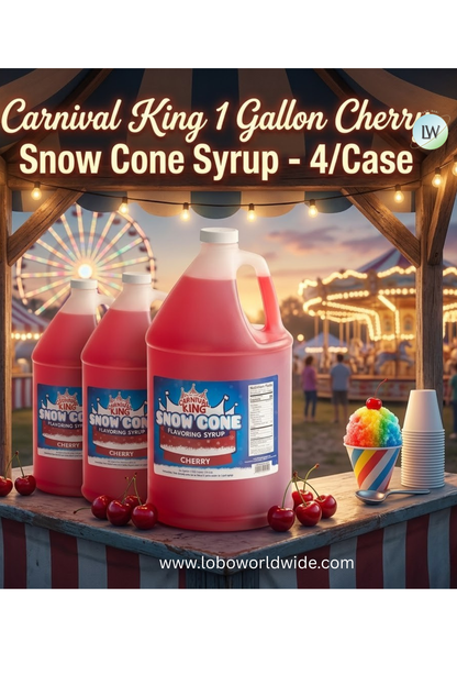 Carnival King 1 Gallon Cone Syrup- 4/Case (Various Flavours)