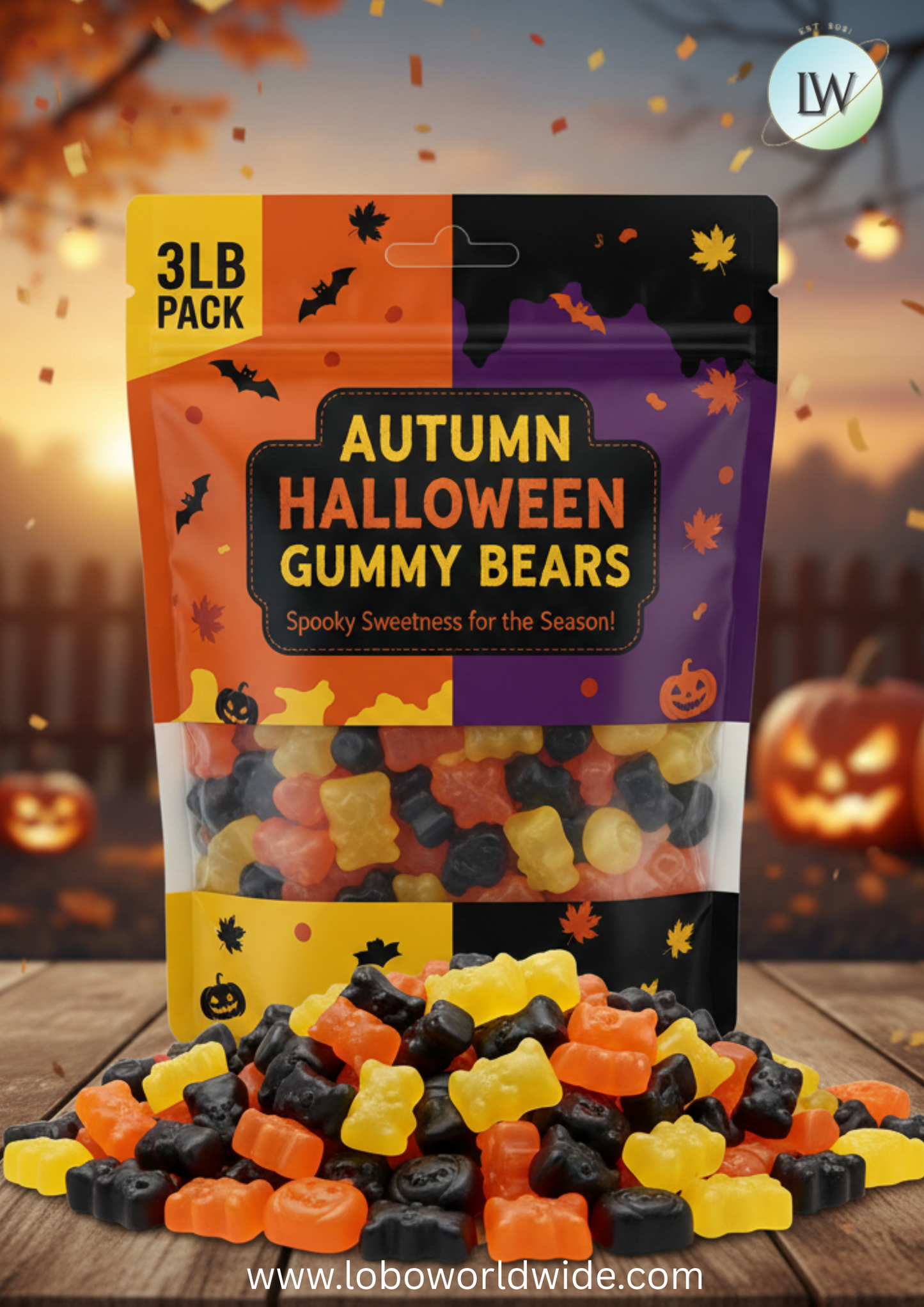Autumn Halloween Gummy Bears