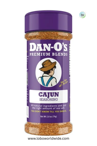 Dan-O's Cajun Seasoning - All-Purpose Seasoning - Great for cooking and grilling anything - Small bottle (2.8 oz)